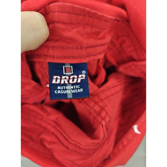 Vintage Drop Jeans Overalls 6-12 Months Red Nautical Fishing Sailboat - Picture 6 of 8